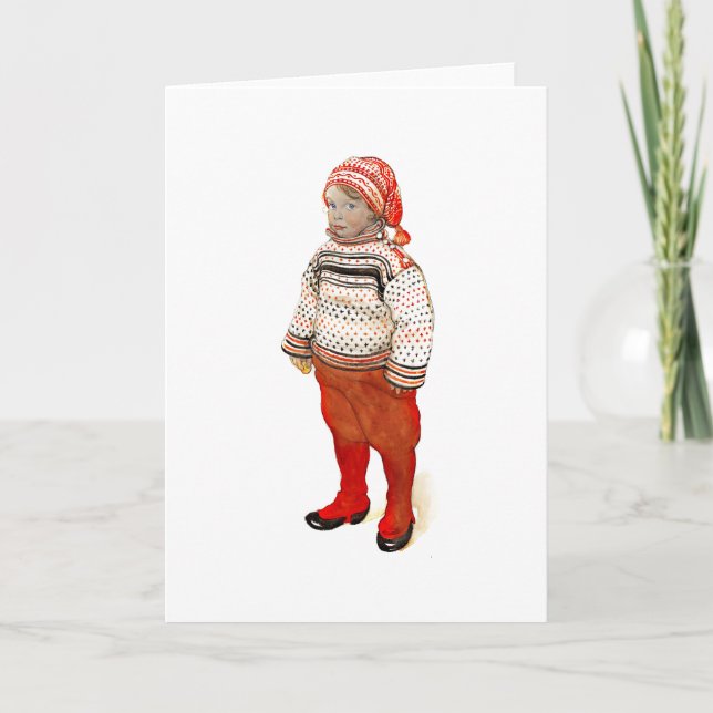 Matts in Sweater and Stocking Hat Holiday Card (Front)