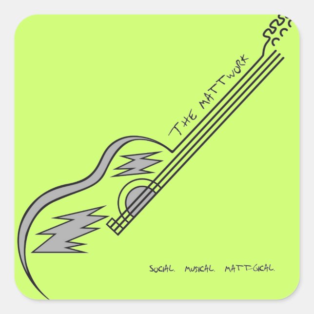 Mattwork Square Sticker (Front)