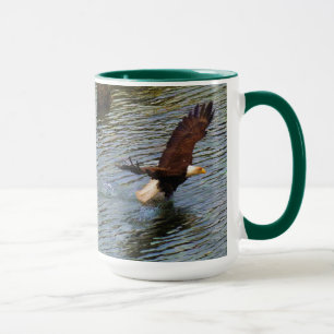 Mature Bald Eagle Hunting Wildlife Art Mug