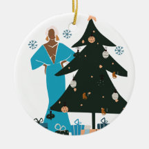 Mature Black Woman Christmas