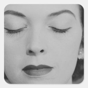 Mature Woman 2 Square Sticker