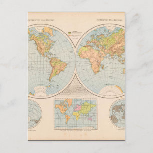 Matured World Map 28 Postcard