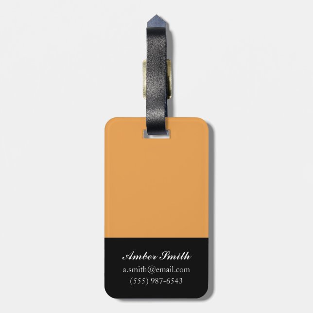 Maturity, c.1912 luggage tag (Back Vertical)