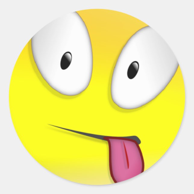 Maturity Smilie Classic Round Sticker (Front)