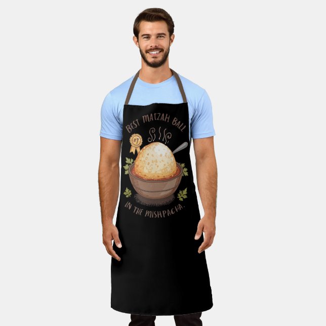 Matzah Ball Soup Lover Apron (Worn)