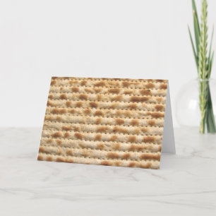 Matzah biscuit flatbread card