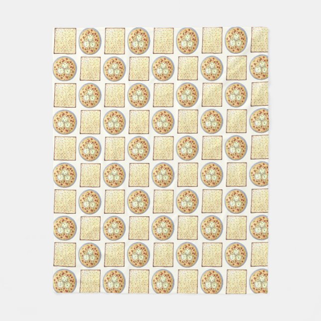 Matzo Ball Soup Matzah Flatbread Passover Cuisine Fleece Blanket (Front)