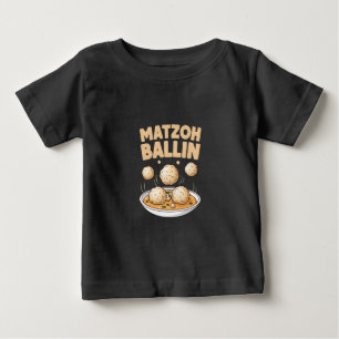Matzo Baller Hanukkah Food Jewish Culture Baby T-Shirt