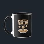 Matzo Baller Hanukkah Food Jewish Culture Mug<br><div class="desc">Matzo Baller,  Jewish Food Humour,  Hanukkah Matzo Ball,  Festive Jewish Culture,  Matzo Ball Lover,  Hebrew Holiday Food,  Hanukkah 2025,  Traditional Jewish Dish,  Kosher Comedy,  Baller Matzo Meme</div>