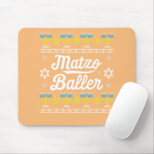 Matzo Baller Long Sleeve Funny Hanukkah Gifts Mouse Pad