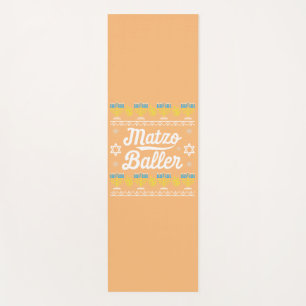 Matzo Baller Long Sleeve Funny Hanukkah Gifts Yoga Mat