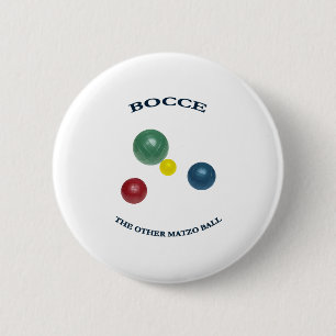 Matzo Bocce Ball 6 Cm Round Badge