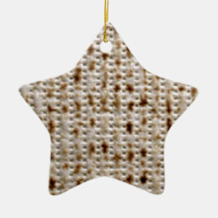 MATZO DESIGNS FOR PESACH CERAMIC ORNAMENT