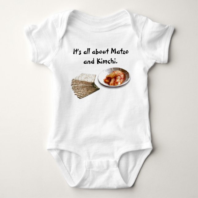 Matzo & Kimchi Baby Bodysuit (Front)
