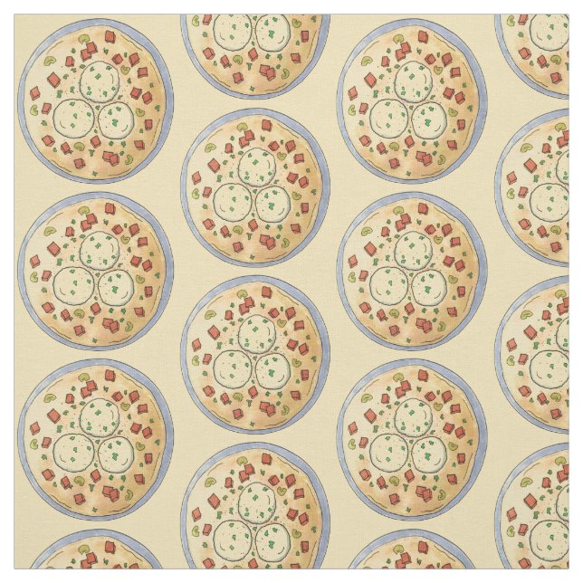 Matzo Matzah Ball Soup Jewish Cuisine Passover Fabric (Swatch)