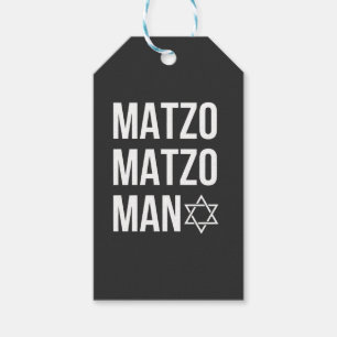 Matzo Matzo Man Jewish Hanukkah Gift Tags