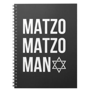 Matzo Matzo Man Jewish Hanukkah Notebook