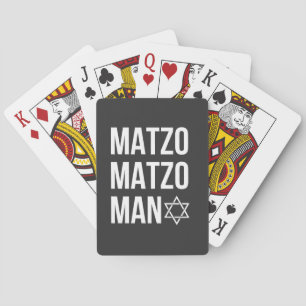 Matzo Matzo Man Jewish Hanukkah  Playing Cards