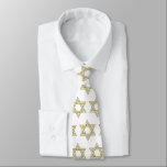 Matzoh Star of David Neck Tie<br><div class="desc">Personalised Traditional and Modern Jewish Theme Gifts and Apparel</div>