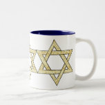 Matzoh Star of David Two-Tone Coffee Mug<br><div class="desc">Passover matzoh Star of David for the Jewish holidays is adorable for the pesach seder and a fun jewish greeting card,  home decor,  baby apparel or t-shirt for the family.</div>