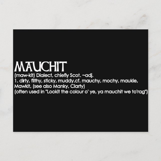 Mauchit Postcard (Front)