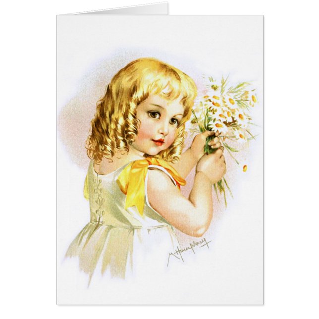 Maud Humphrey: Summer Girl with Daisies (Front)