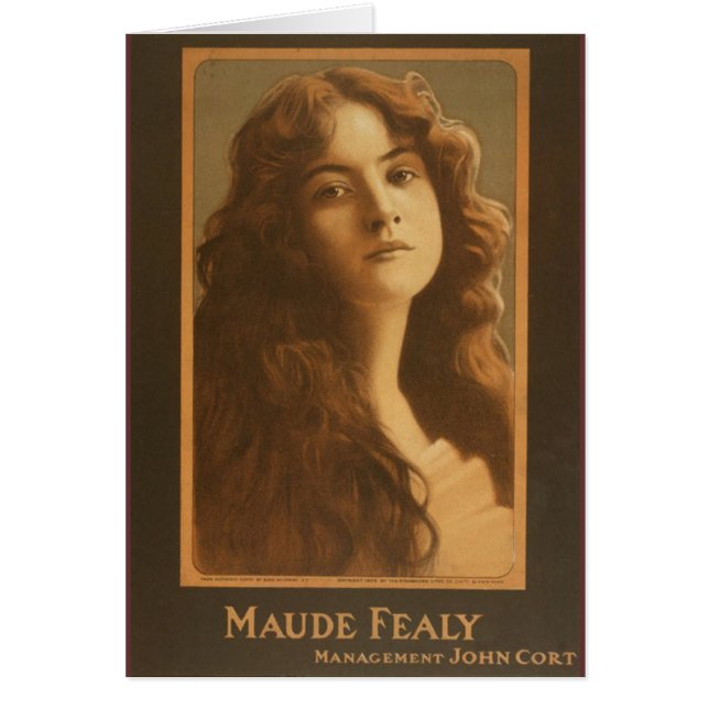 Maude Fealy Vintage Theatre Poster (Front)