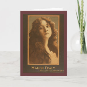Maude Fealy Vintage Theatre Poster Card