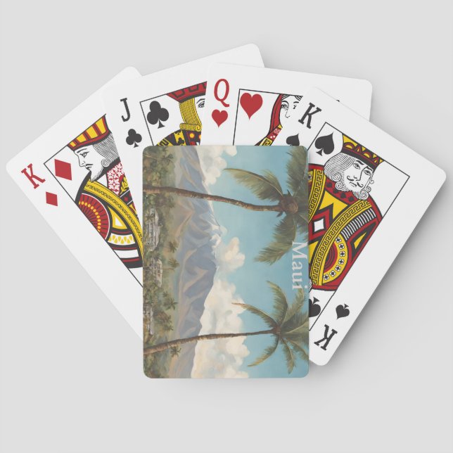 Maui (1) playing cards (Back)