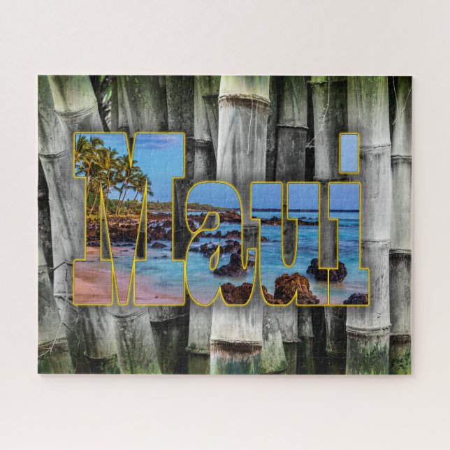 Maui Bamboo Jigsaw Puzzle (Horizontal)