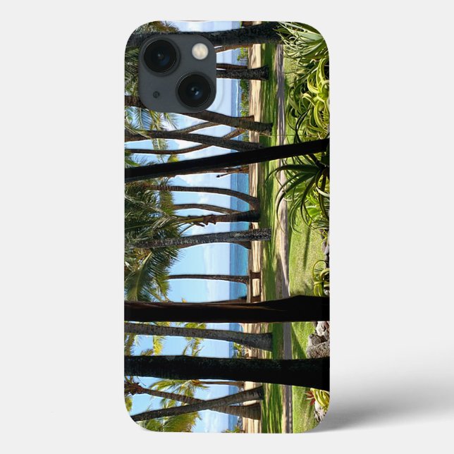 Maui Beach Hawaii Palm Trees Case-Mate iPhone Case (Back)