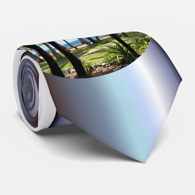 Maui Beach Hawaii Palm Trees Tie (Rolled)