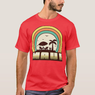 Maui Beach Retro Sunset Style T-Shirt