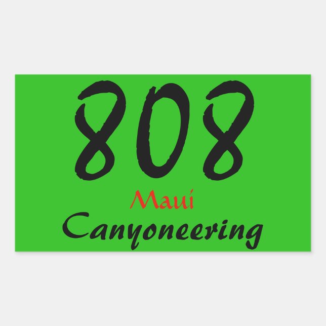 Maui Canyoneering sticker (Front)