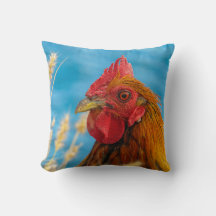 Maui Chicken Throw Pillow