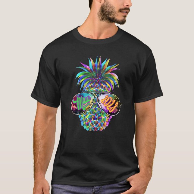 Maui Hawaii 2023 Pineapple Sunglasses Theme Family T-Shirt (Front)