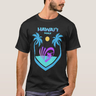 Maui Hawaii Beach Oahu Surf Palms Aloha USA Souven T-Shirt