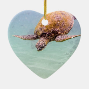 Maui Hawaii Beach Turtle 2014 Ceramic Tree Decoration