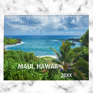 Maui Hawaii Beaches Waterfall Landscapes Calendar
