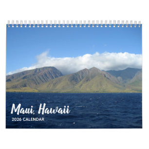 Maui Hawaii Beautiful Beach Photography 2025 Wall Calendar