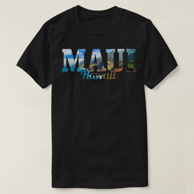 Maui Hawaii Hawaiian Islands Surf Surfing Surfer G T-Shirt (Design Front)