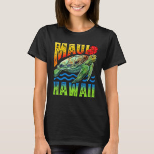 Maui Hawaii Hawaiian Turtle Summer Tropical T-Shirt
