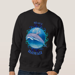 Maui Hawaii Hi Vacation Souvenir Dolphin Sweatshirt