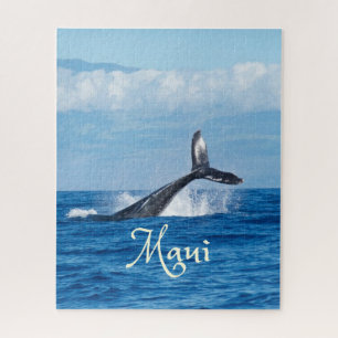 Maui Hawaii Ocean Whale Tail Jigsaw Puzzle