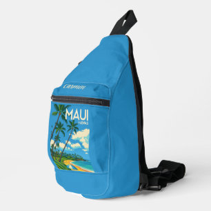 Maui Hawaii Palm Trees Beach Sling Bag