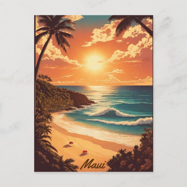 Maui, Hawaii Postcard (Front)