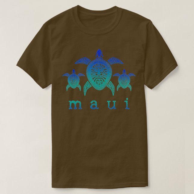 Maui - Hawaii Sea Turtles Hawaiian Scuba Diving So T-Shirt (Design Front)