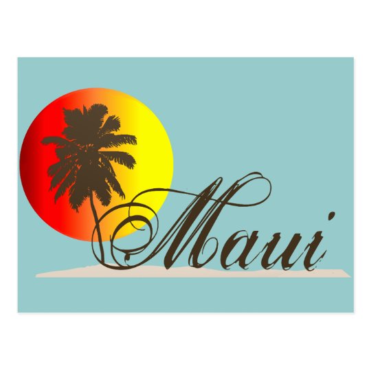 Maui Hawaii Souvenir Postcard