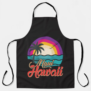 Maui Hawaii Sunset Beach Waves Apron
