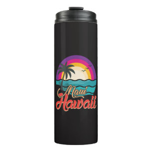 Maui Hawaii Sunset Beach Waves Thermal Tumbler